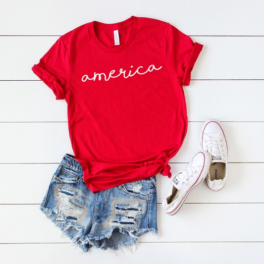 America Bold | Short Sleeve Graphic Tee