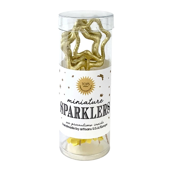 Gold Sparklers Star in Tube