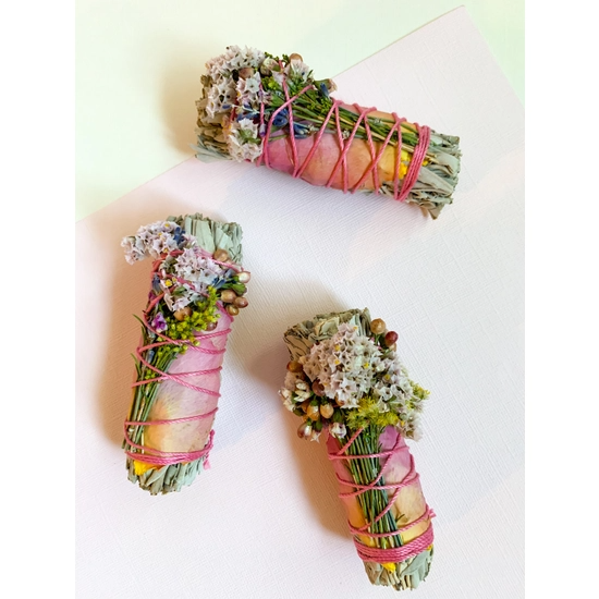 Wildflower + White Sage Smudge Wand