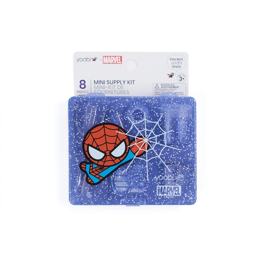 Yoobi Mini Supply Kit Flat Box Kawaii Spiderman